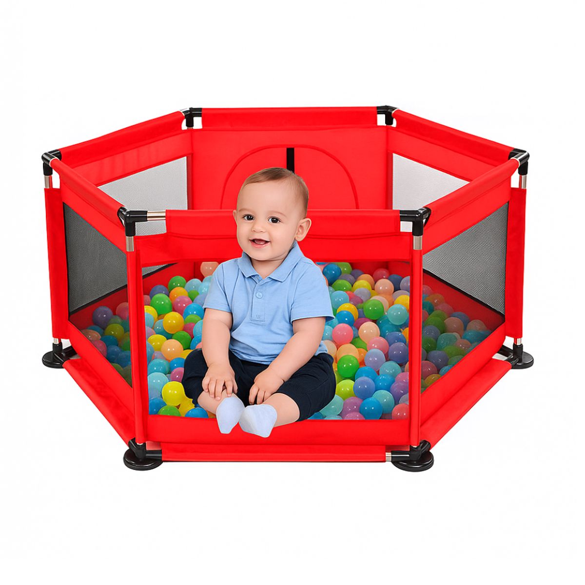 GENERICO - Piscina De Pelotas Infantil 1.2m X 60cm Con 30 Pelotas