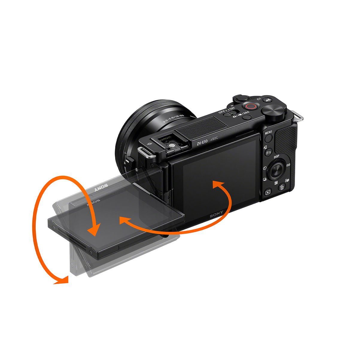 SONY - Kit Cámara Para Vlogs ZV-E10K Con Estuche Y Memoria De 64GB