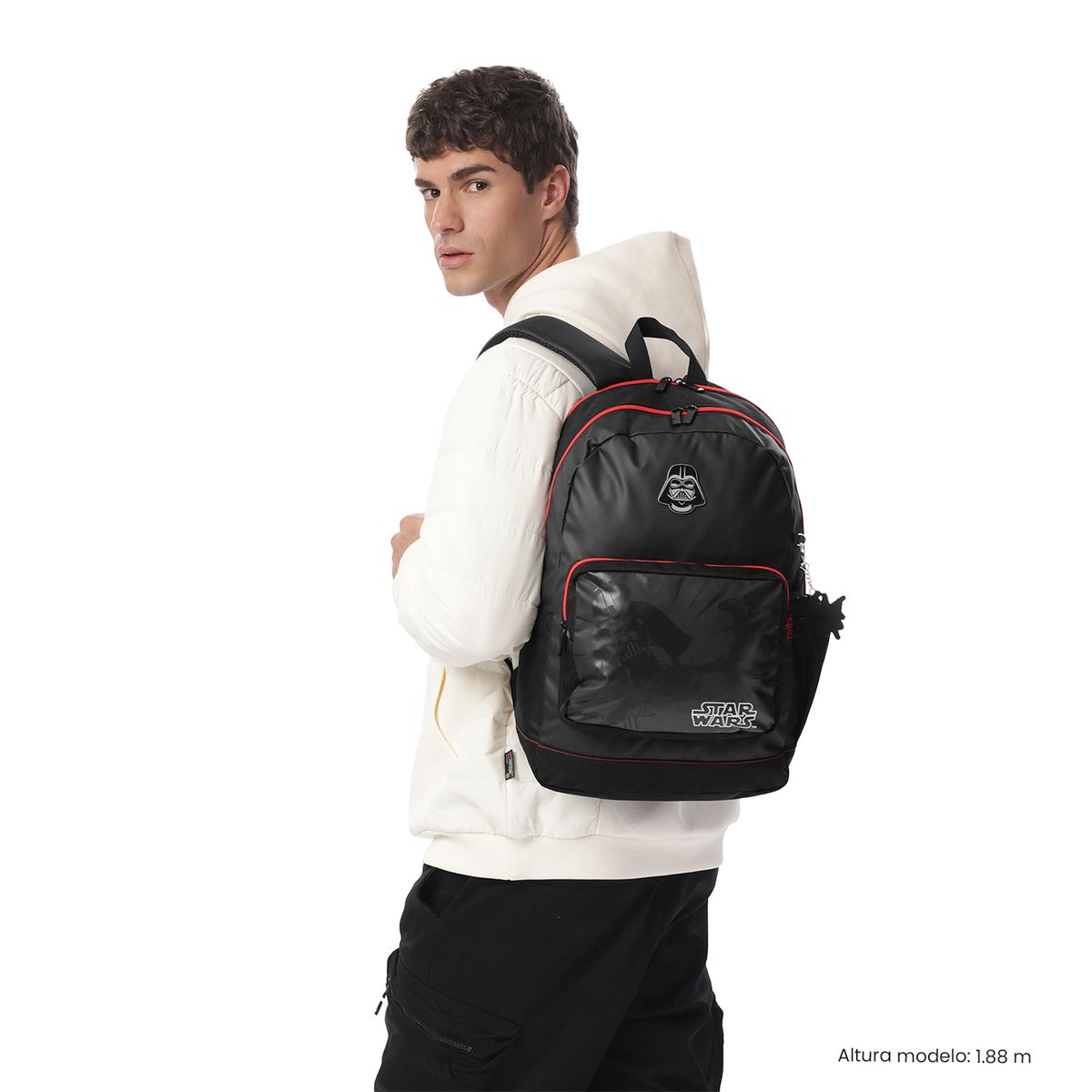 TOTTO - Morral Mochila Escolar Star Wars L Hombre Negro Totto