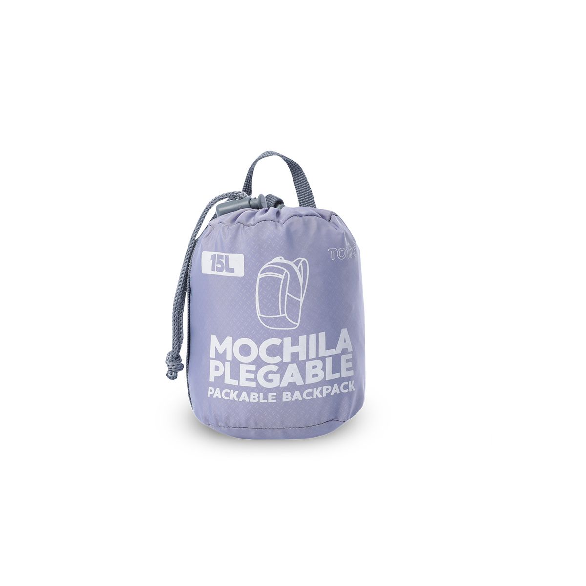 TOTTO - Morral Plegable Troker Plegable Morado Totto