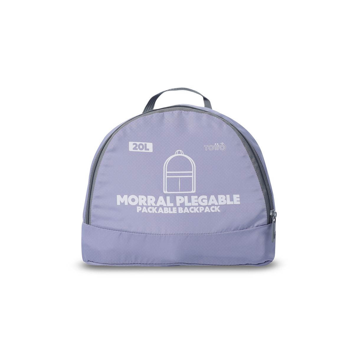 TOTTO - Morral Plegable En Bolsa Noka Morado Para Mujer Totto