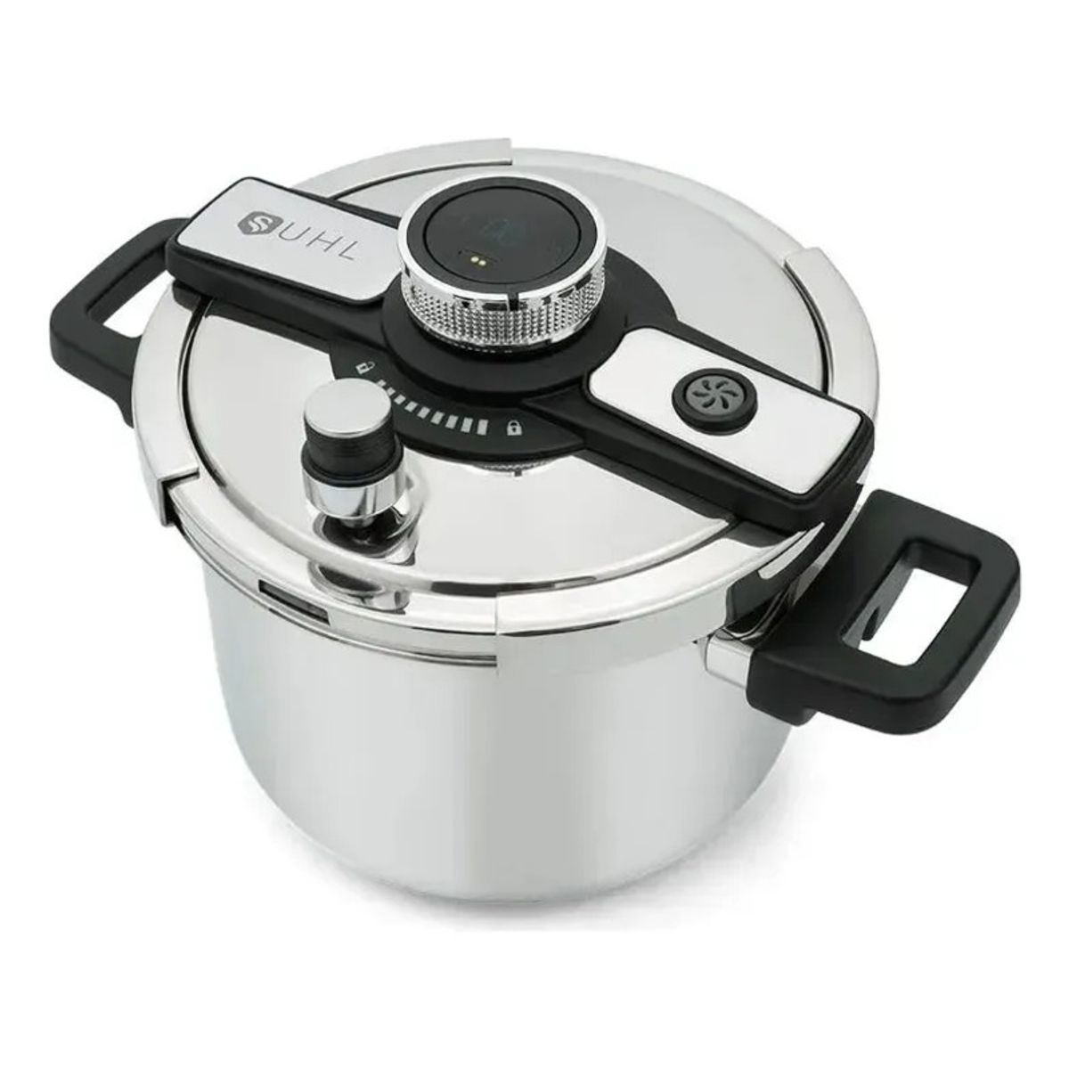 RENAHOUSE - Olla Express Zebbris A Presión 4 Litros En Acero Inoxidable - Plateado