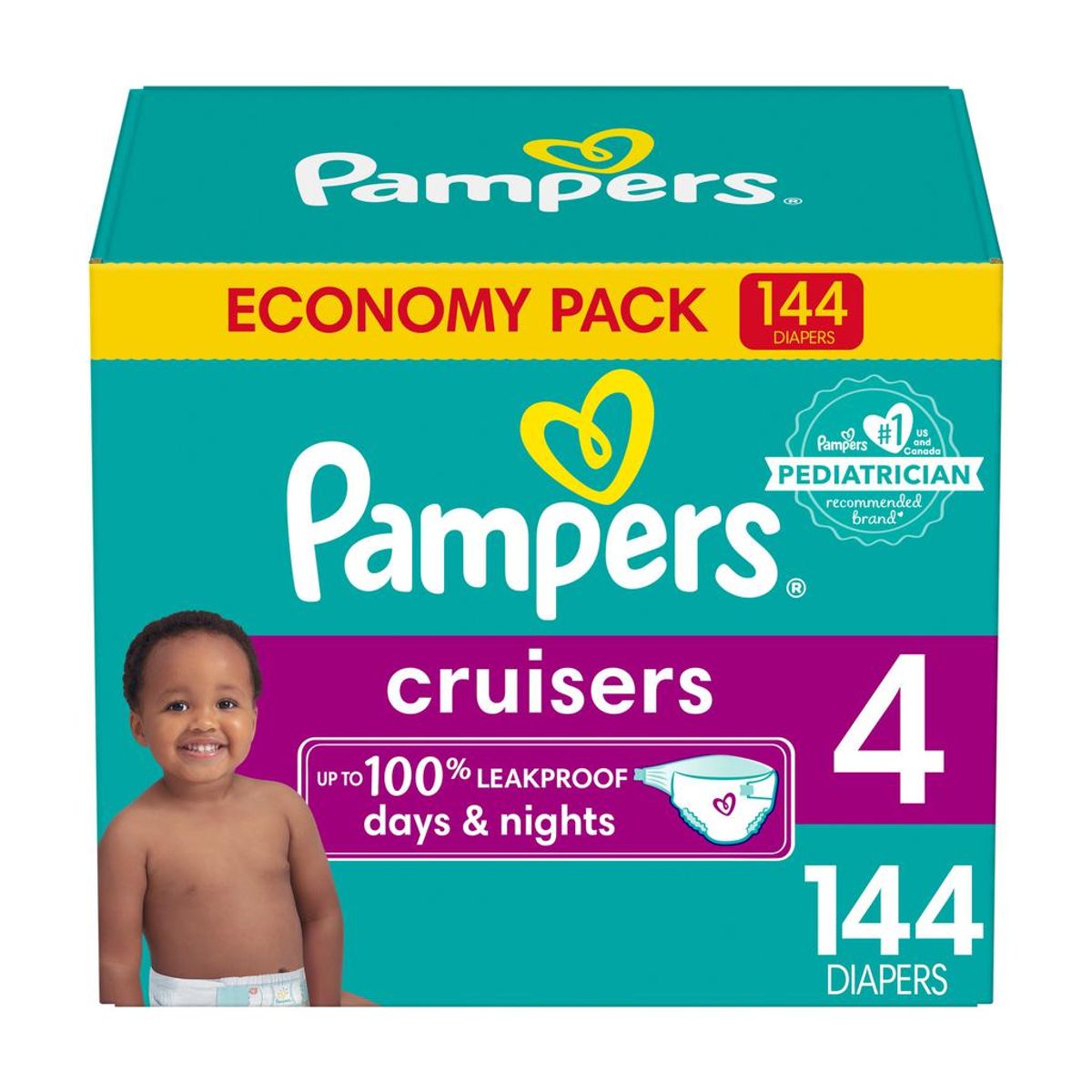 PAMPERS - Pampers Pañales Cruisers Talla 4 / 144 Unidades