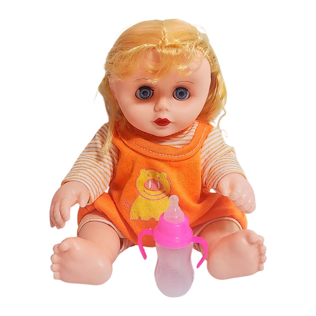 GENERICO - Muñeca Tierna En Pijama Con Tetero En Bolso Juguete Niñas