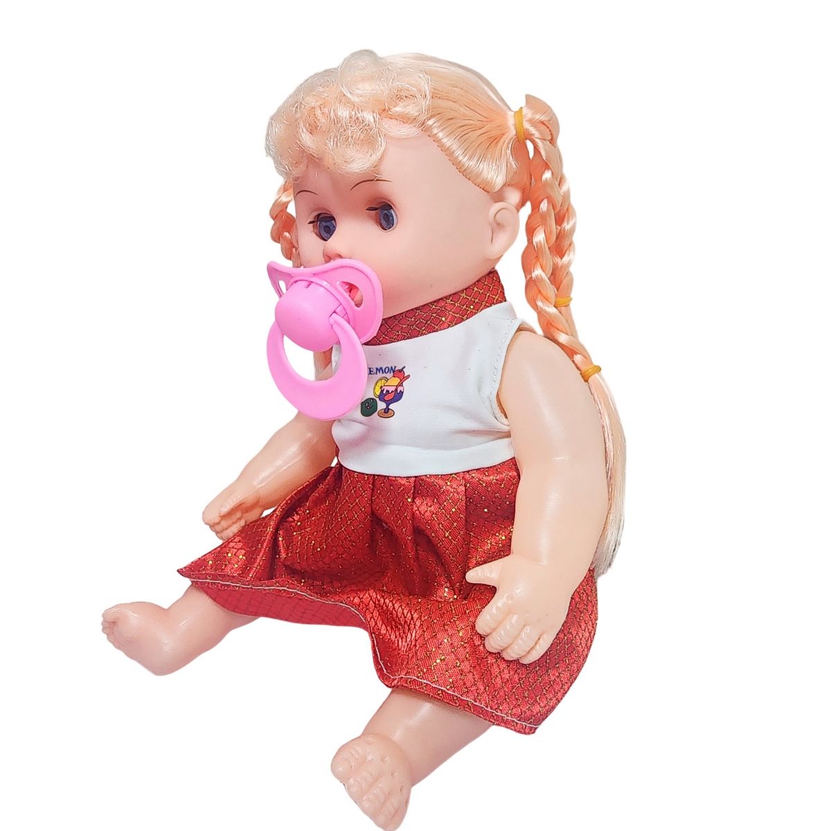 GENERICO - Muñeca Vestido Con Chupo En Bolso Juguete Niñas