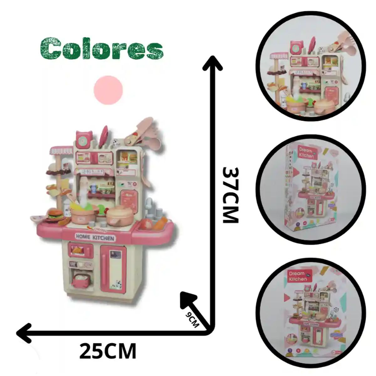 SWISSHOME - JUEGO COCINA PEQUEÑA IDEAL PARA NIÑAS +3 AÑOS