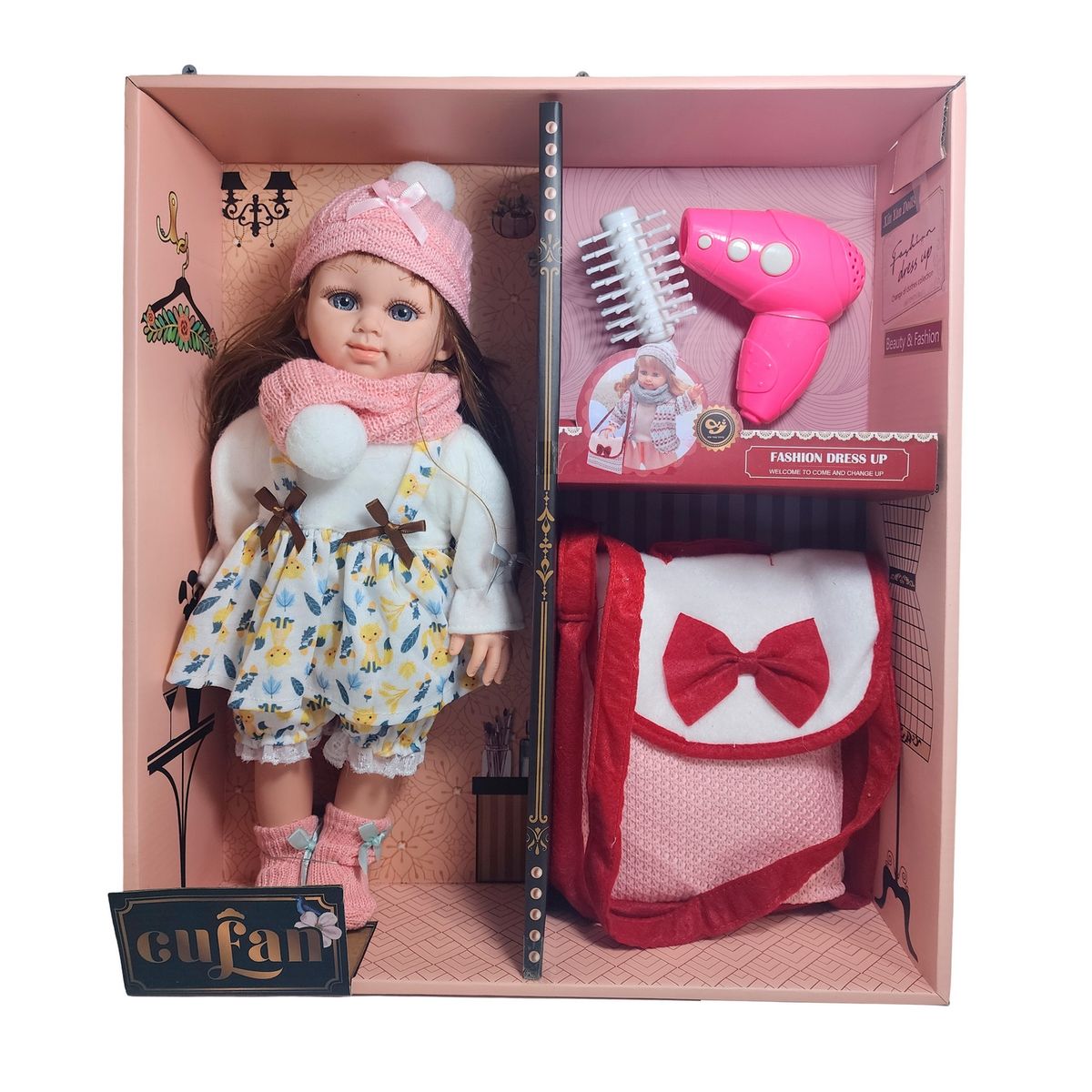 GENERICO - Muñeca Realista Juguete + Bolso Y Accesorios Juguete Niñas