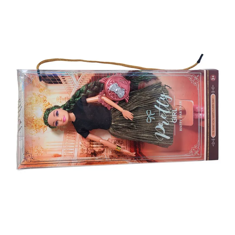 GENERICO - Muñeca Realista Elegante + Bolso Juguete Niñas Interactiva