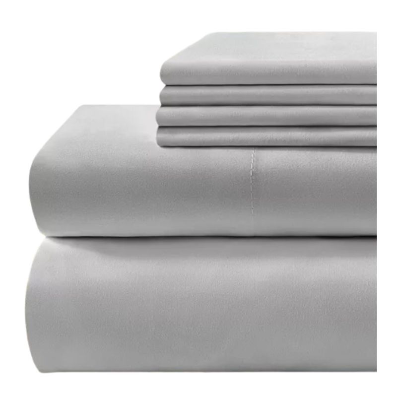 PASTELL - Juego De Sabanas Cama sencilla 500 Hilos Premium - pastell - Gris