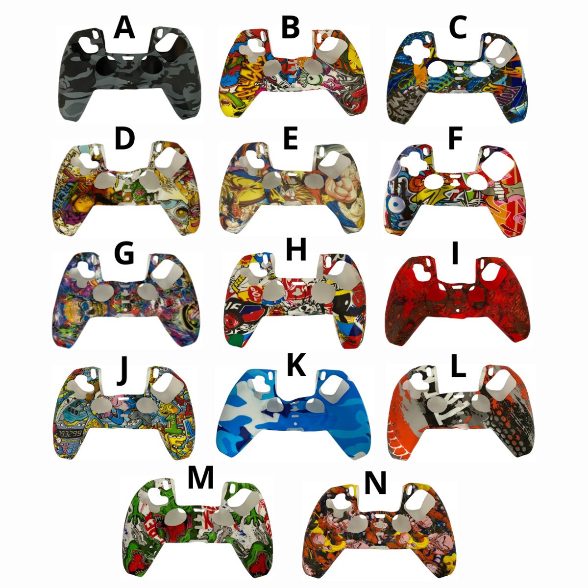 GENERICO - Funda Protector En Silicona De Diseños Para Control Ps5