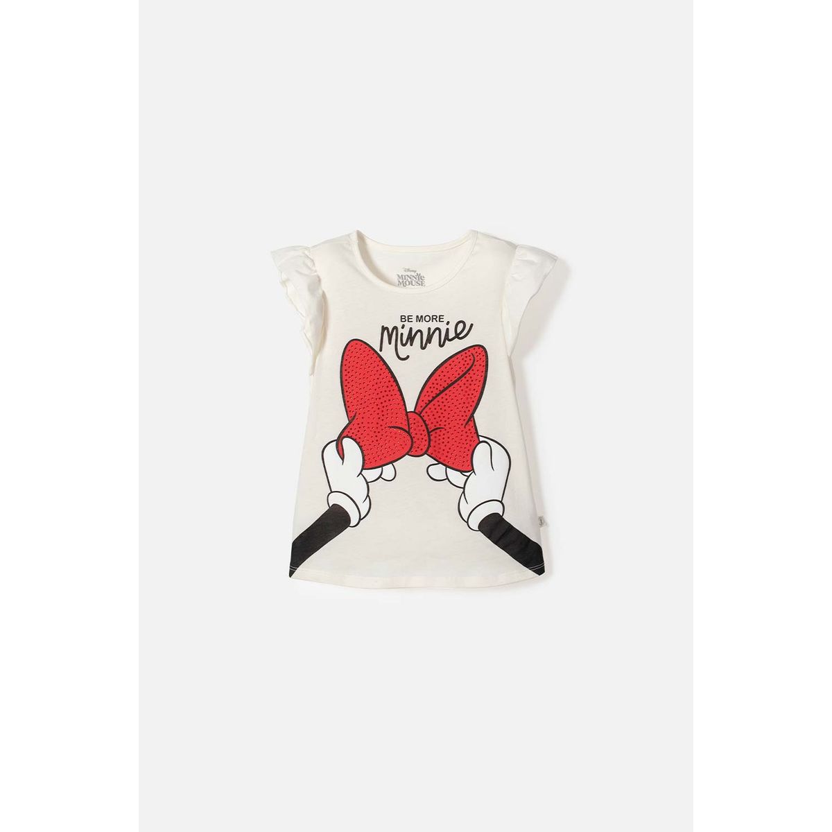DISNEY - Camiseta de Minnie Mouse manga corta multicolor para niña
