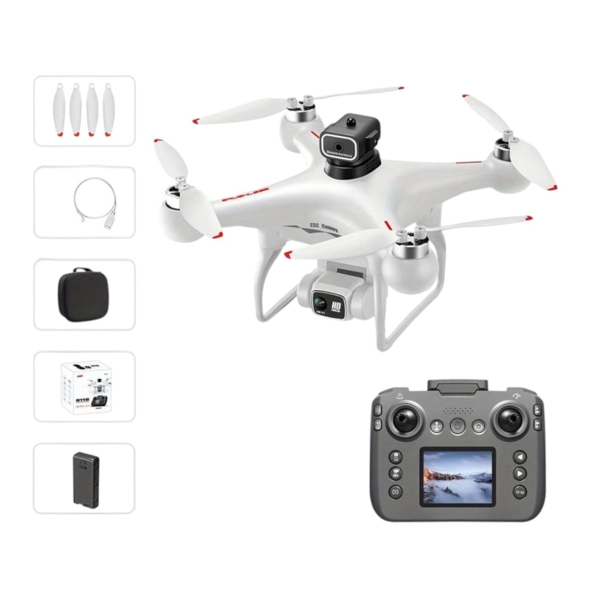 GENERICO - Dron S116 Max  360° Evitación De Obstáculos Sin Escobillas