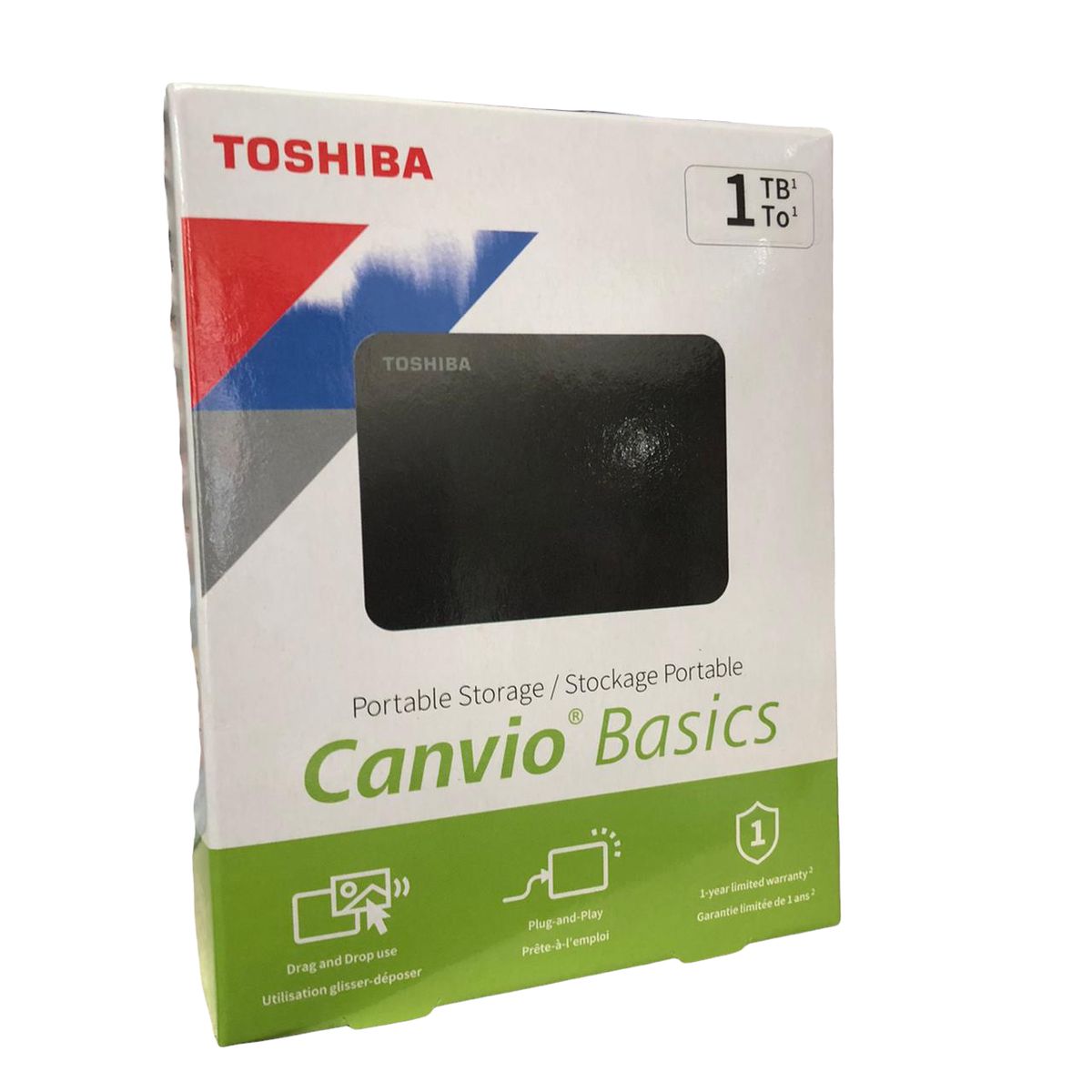 TOSHIBA - Disco Externo 1 Tb Toshiba Canvio Basics Usb 3.0