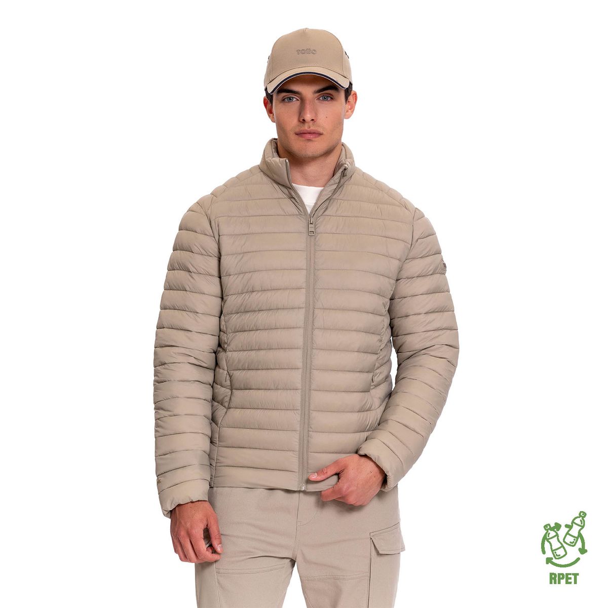 TOTTO - Chaqueta Termica Acolchada Rpet Termolight Beige Totto
