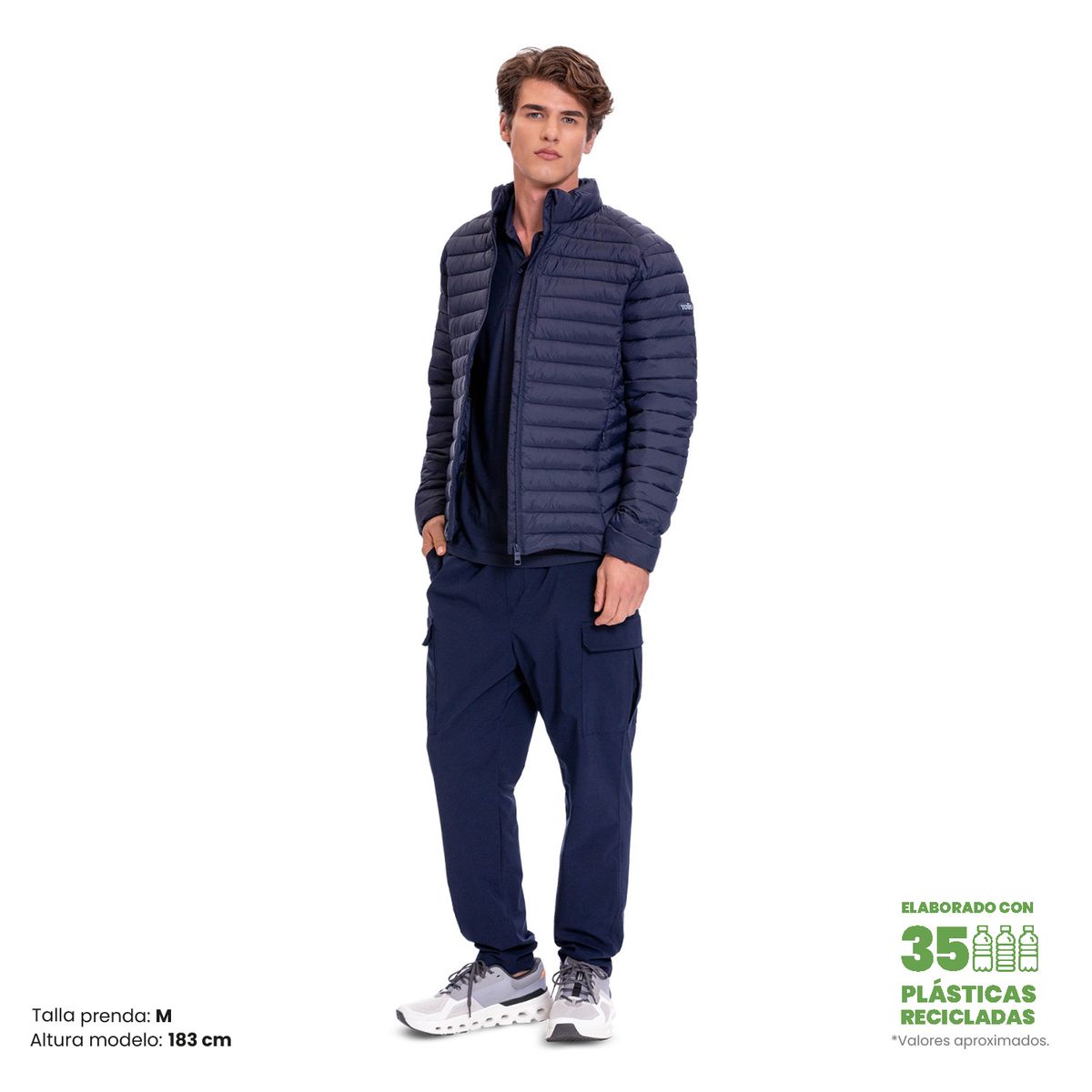 TOTTO - Chaqueta Termica Acolchada Rpet Termolight Azul Hombre Totto