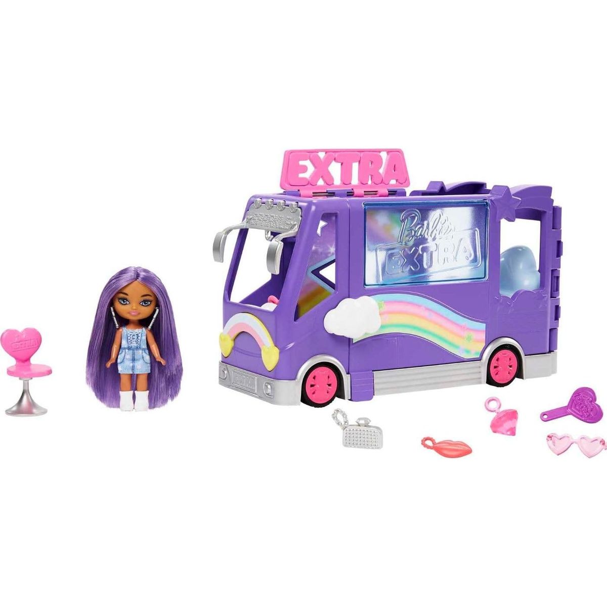 BARBIE - Barbie Extra Mini Minis Set Bus Doll y Accesorios 60 cm