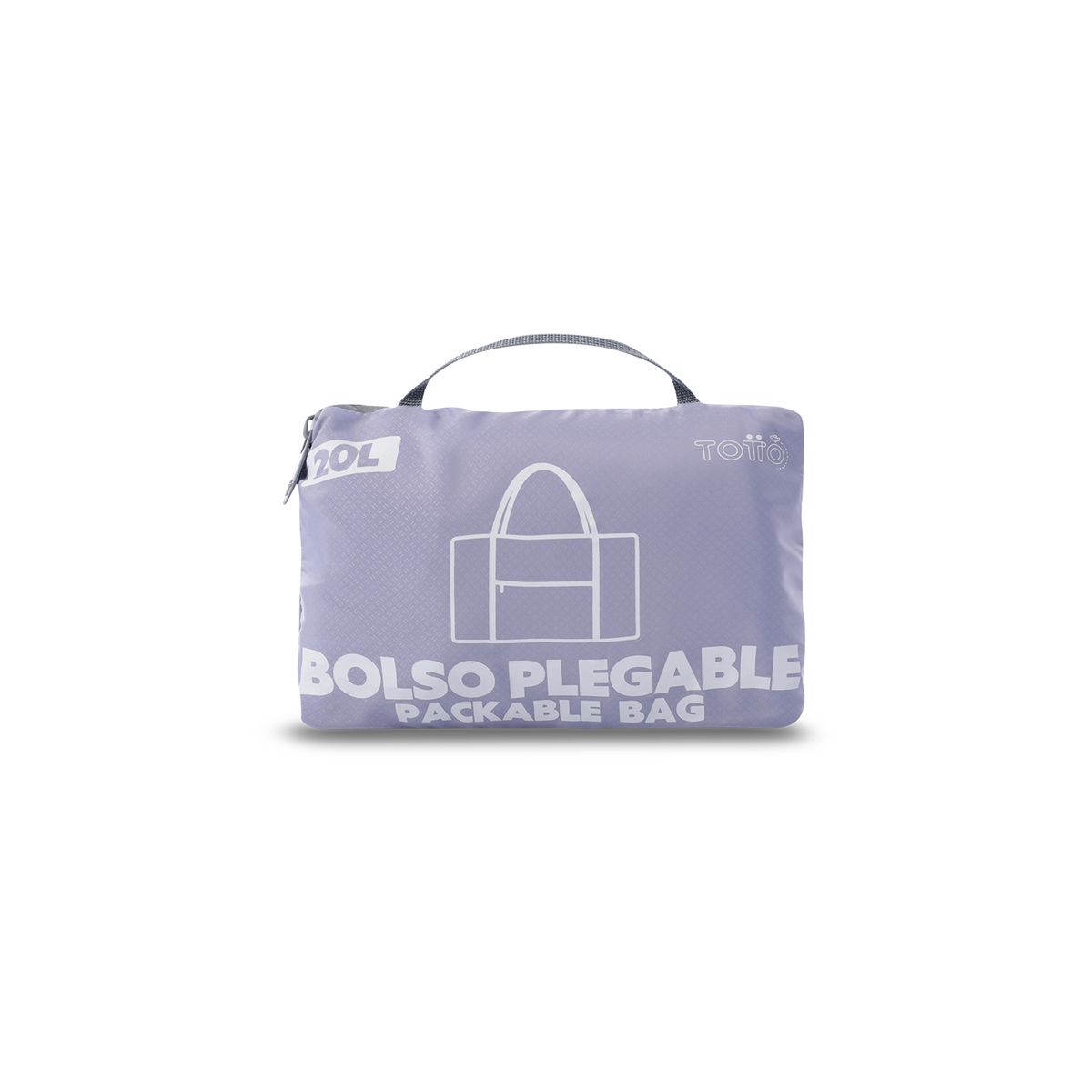 TOTTO - Bolso Plegable Aloha Fácil de Limpiar Morado Totto
