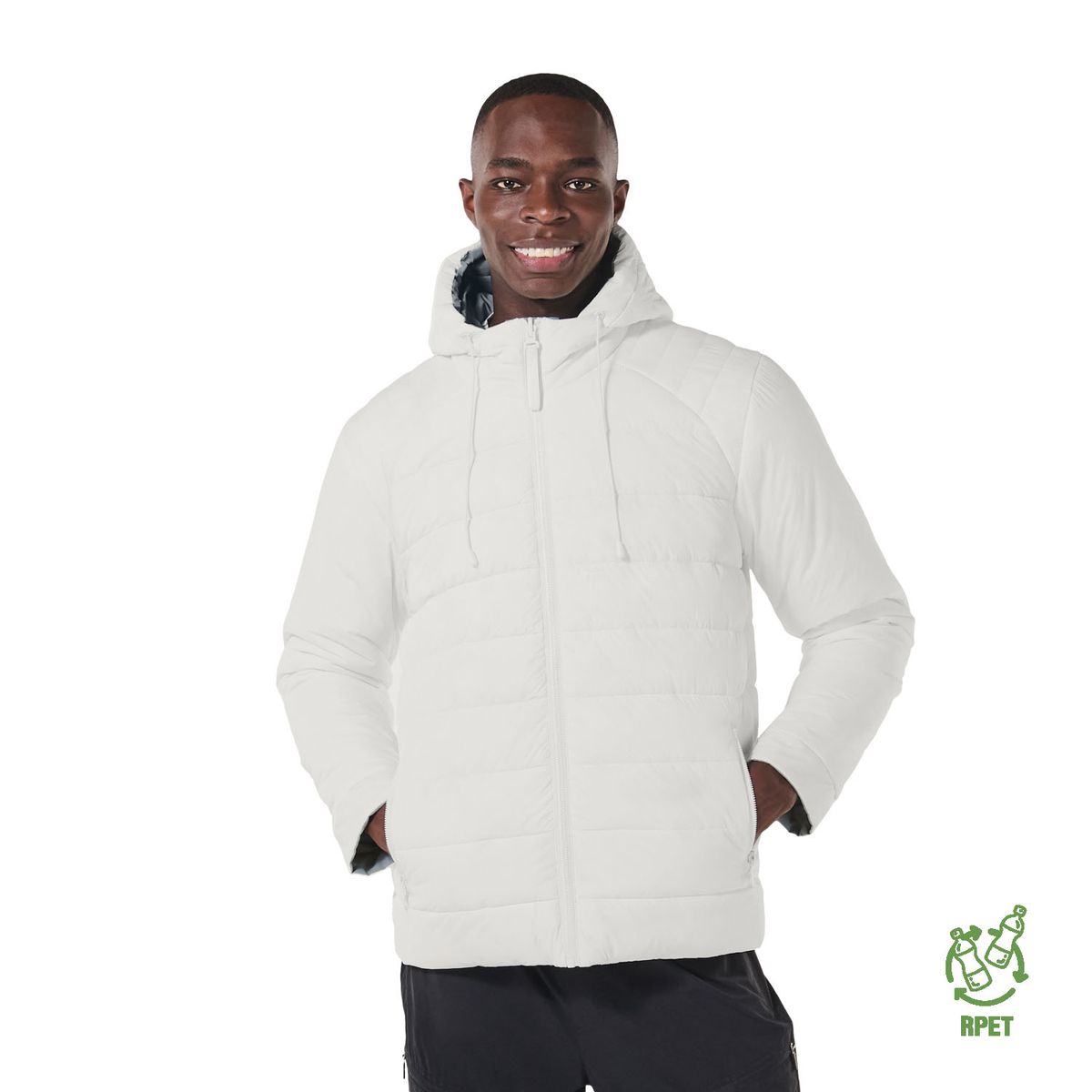 TOTTO - Chaqueta Acolchada Doble Faz Rpet Poma Blanco Para Hombre