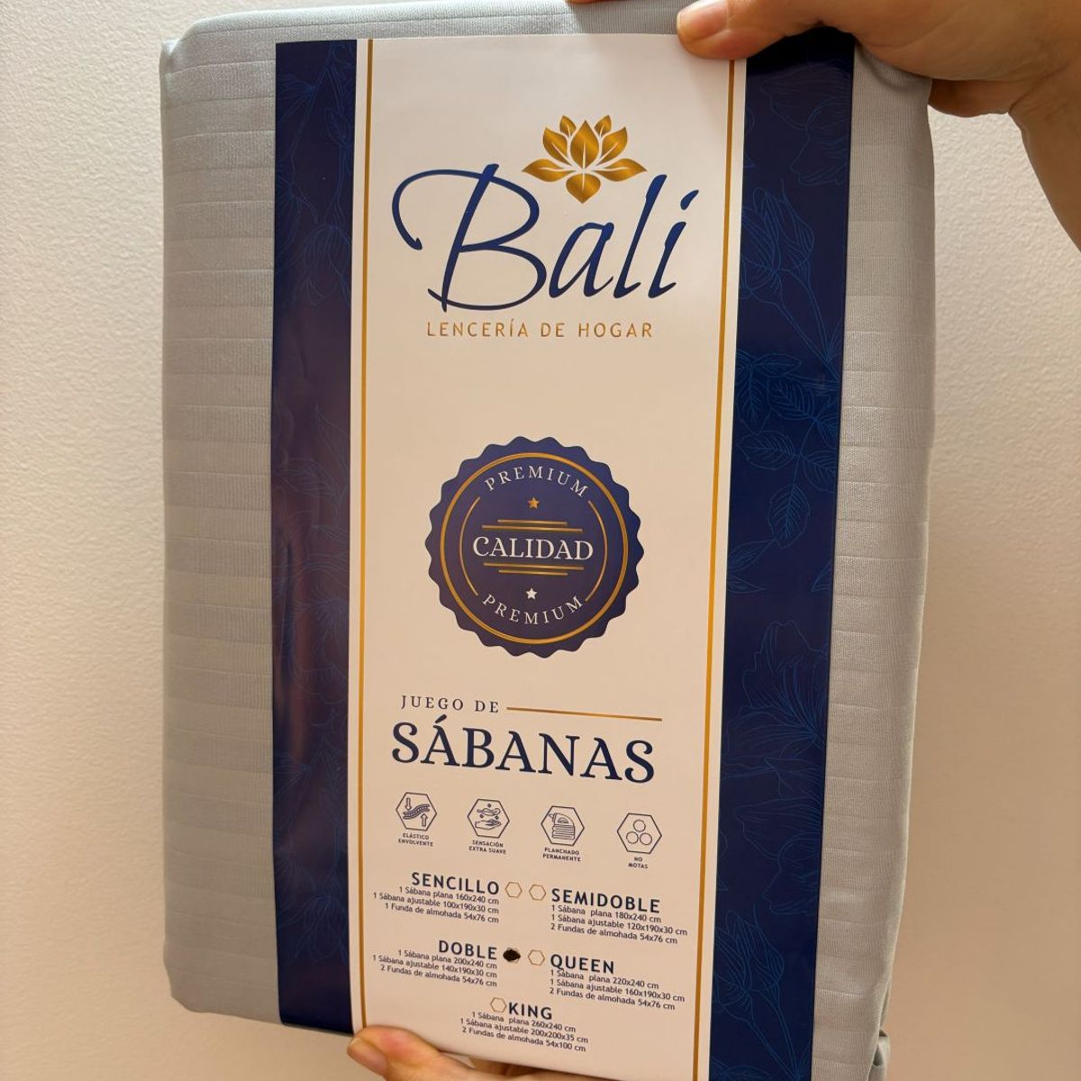BALI - Sabanas Cama King Gris Plata Calidad Premium