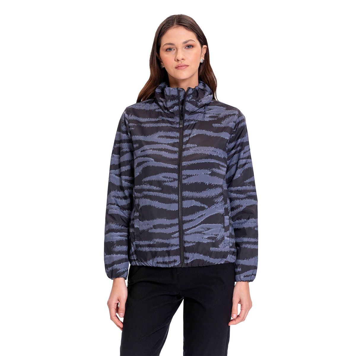 TOTTO - Chaqueta Ligera Rompevientos Pray Negro Mujer Totto