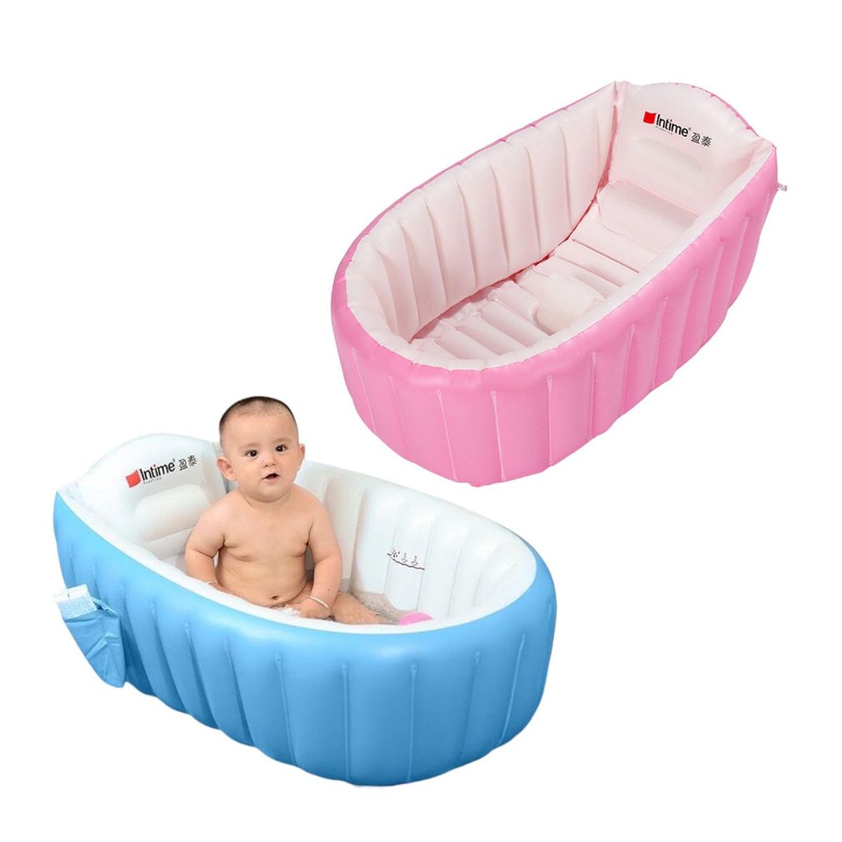 GENERICO - Tina portatil Inflable Para Bebes Piscina Bañera Rosada