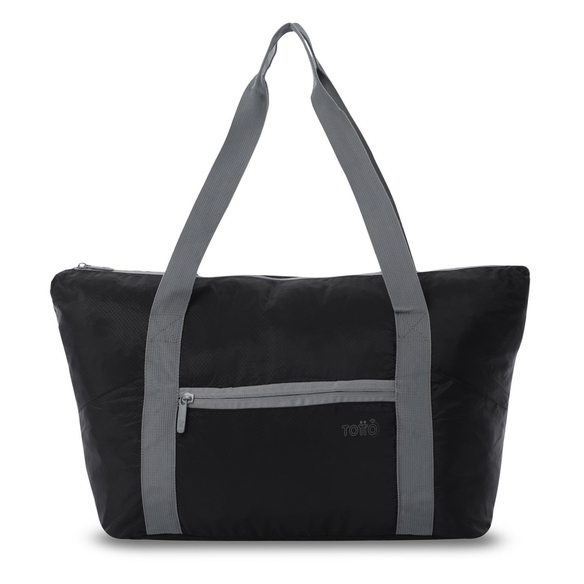 TOTTO - Bolso Plegable Aloha Fácil de Limpiar Negro Totto