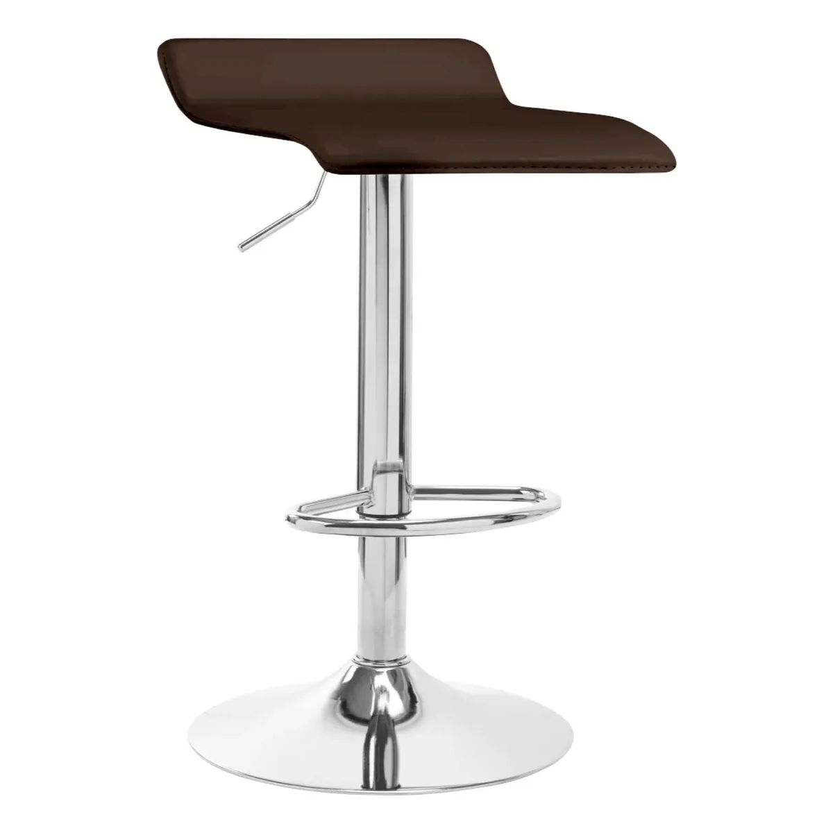 GENERICO - Silla Bar Butaco Alta Giratoria Pvc Barra Cocina Reffresno Café_.