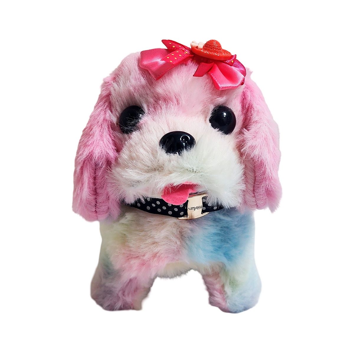GENERICO - Perro Tierno Con Moño Robot Juguete Interactivo + Bateria
