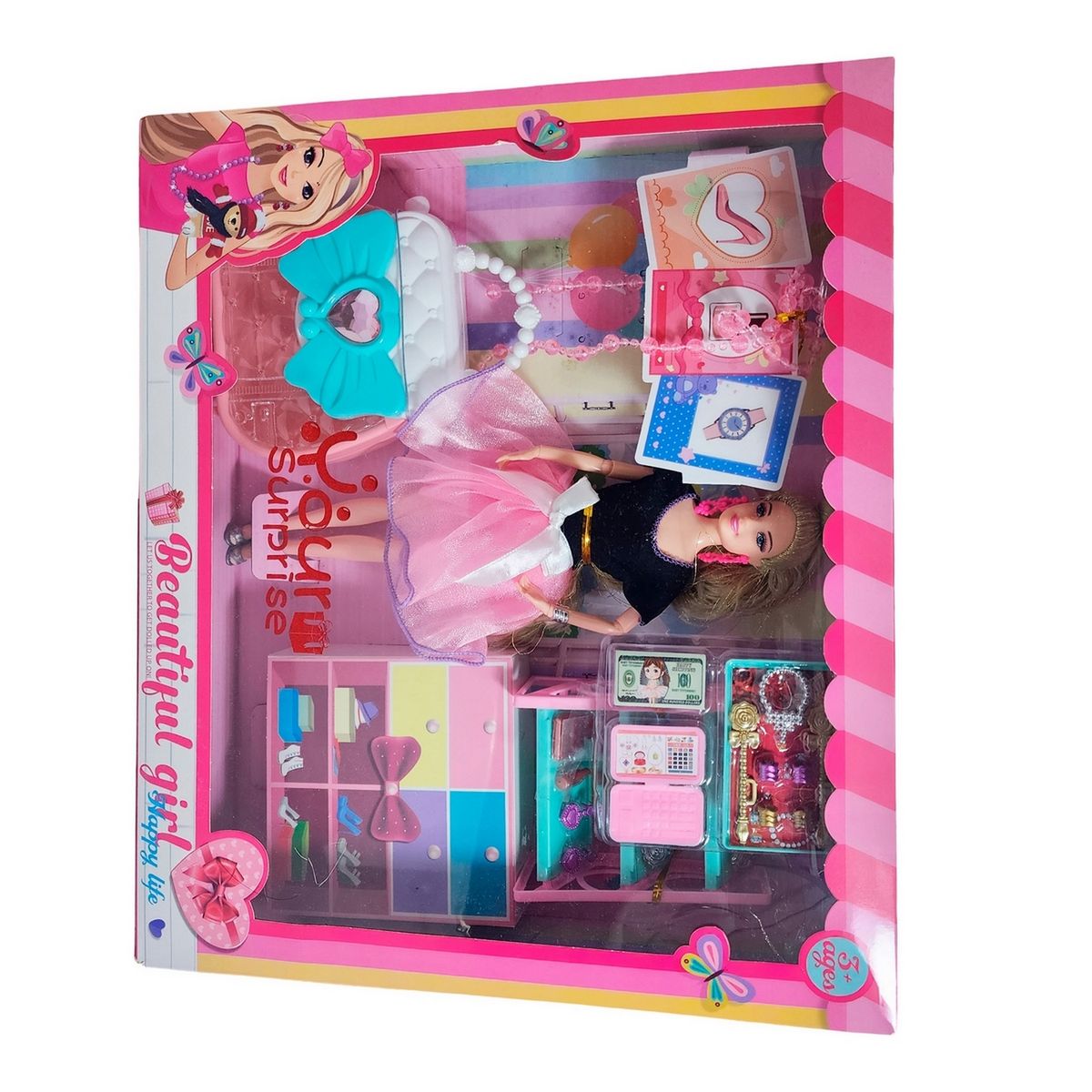 GENERICO - Muñeca Vestido Juguete Niñas + Accesorios De Moda