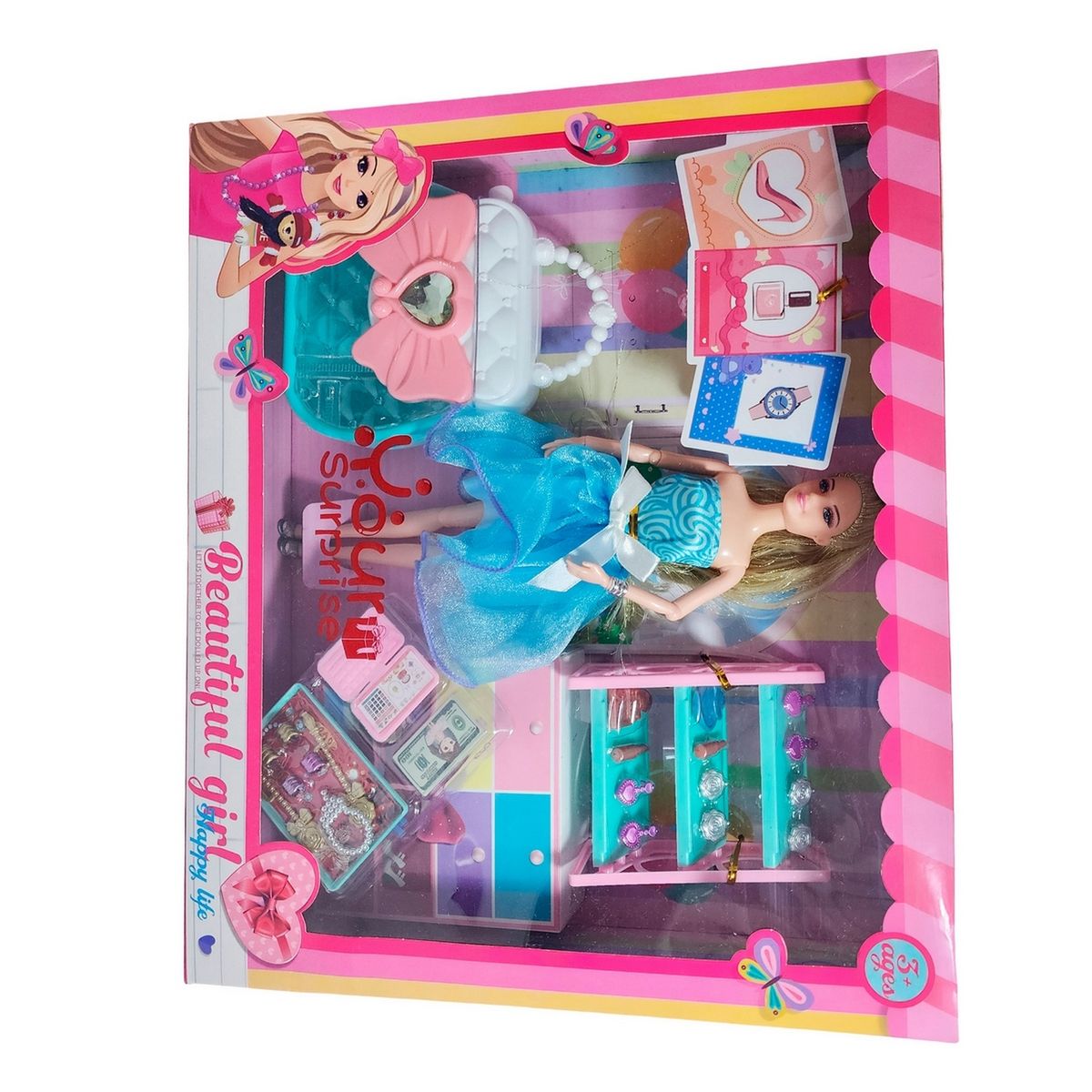 GENERICO - Muñeca Vestido Juguete Niñas + Accesorios De Moda