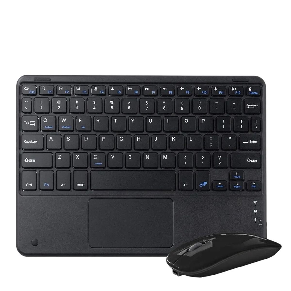 GENERICO - Teclado Trackpad Bluetooth + Mouse NEGRO