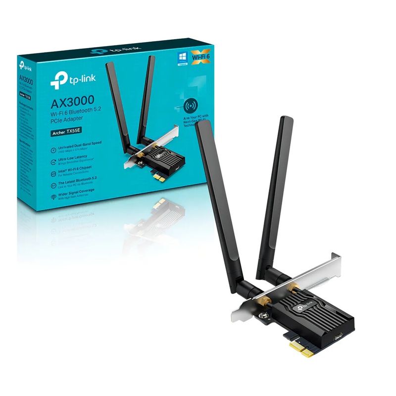 TP LINK - Tarjeta De Red Con Adaptador Ax3000 Pcie Wifi 6+ Bluetooth 5.2