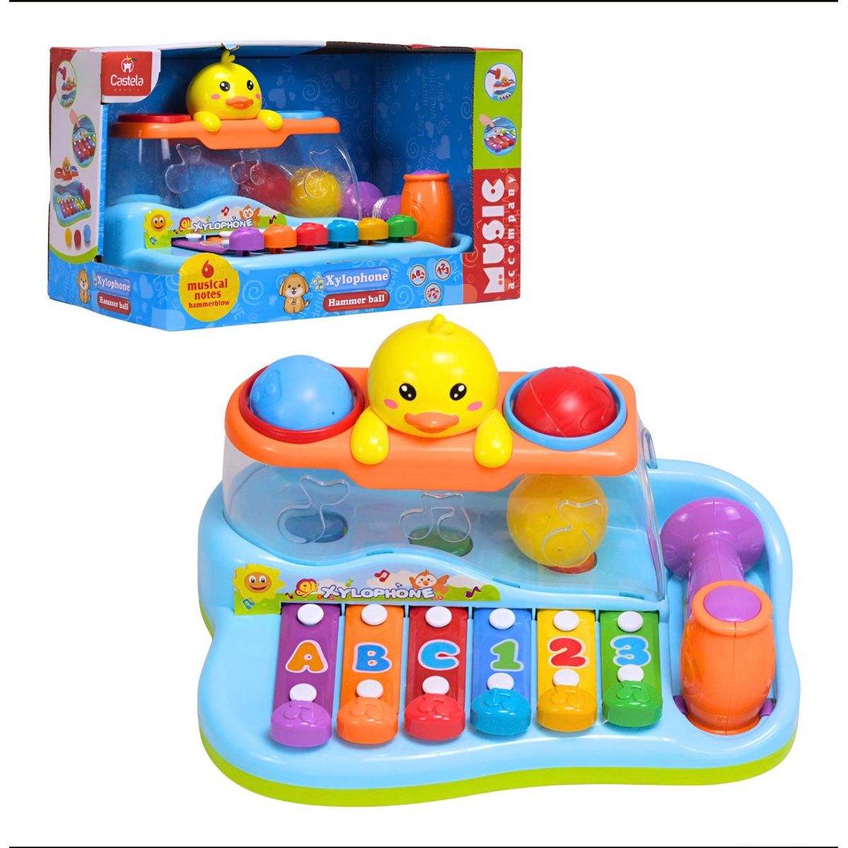 GENERICO - Juguete Didáctico Xilófono con Martillo Piano Para Niños
