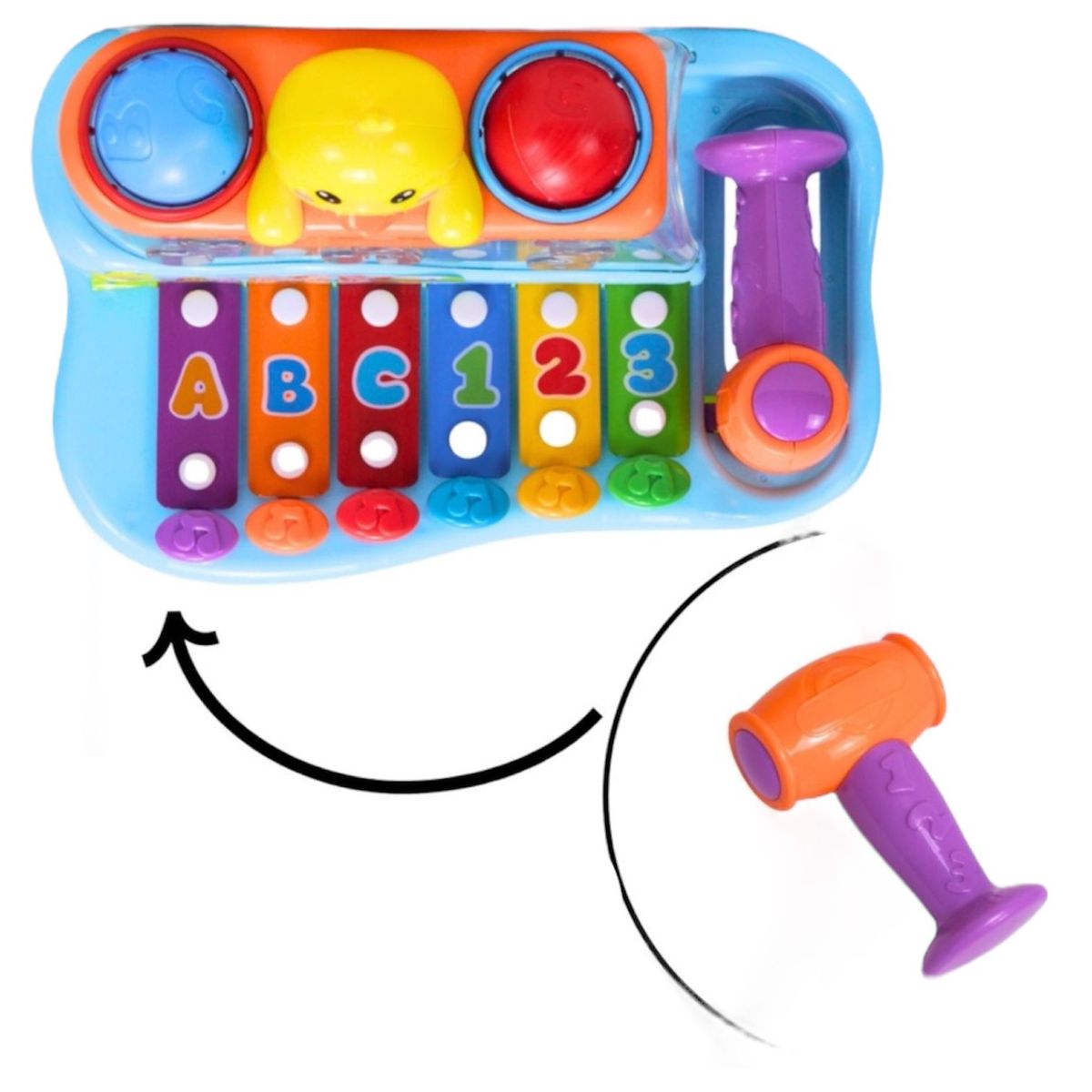 GENERICO - Juguete Didáctico Xilófono con Martillo Piano Para Niños