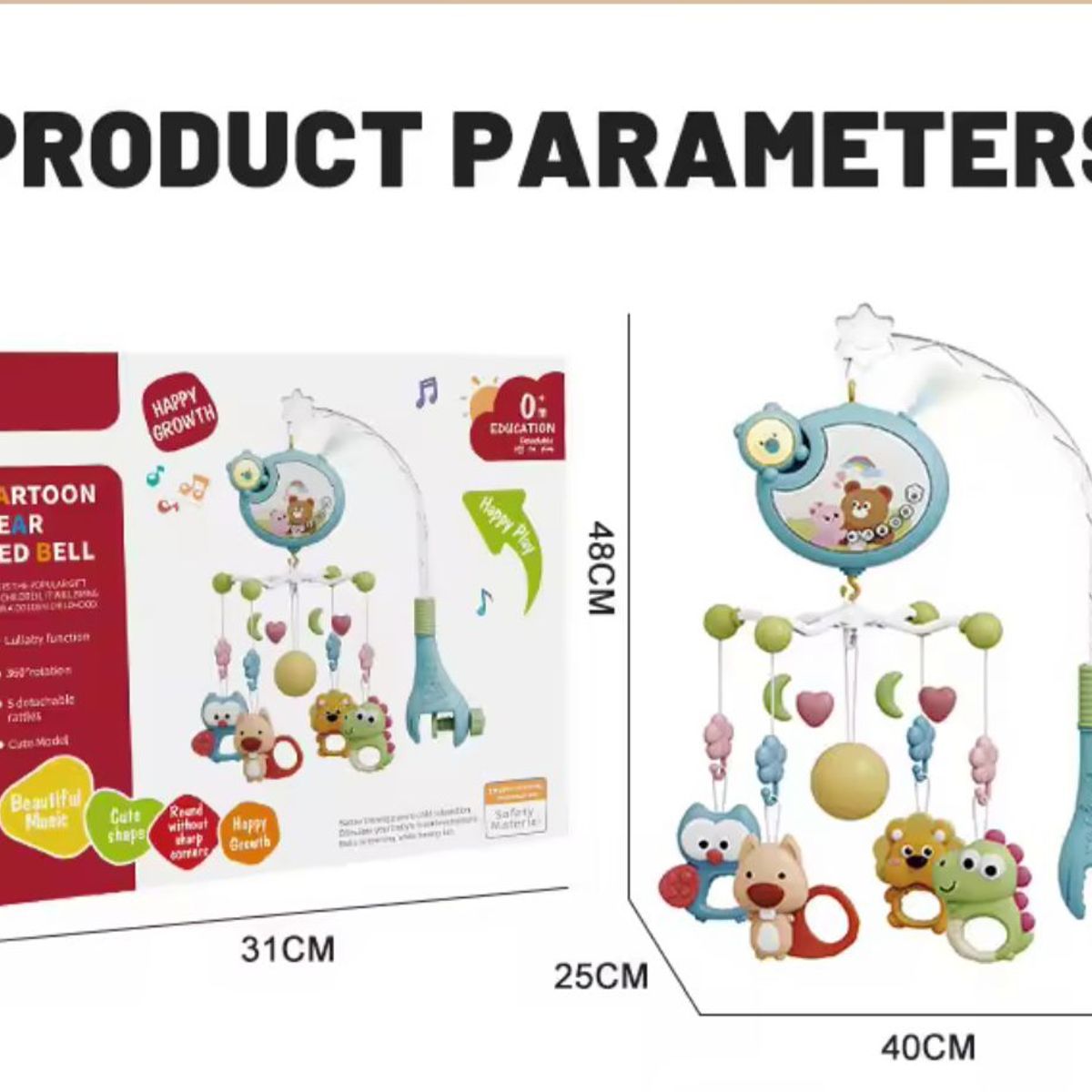 GENERICO - Móvil Para Cuna Musical Con Luces Para Niña  Nuevo