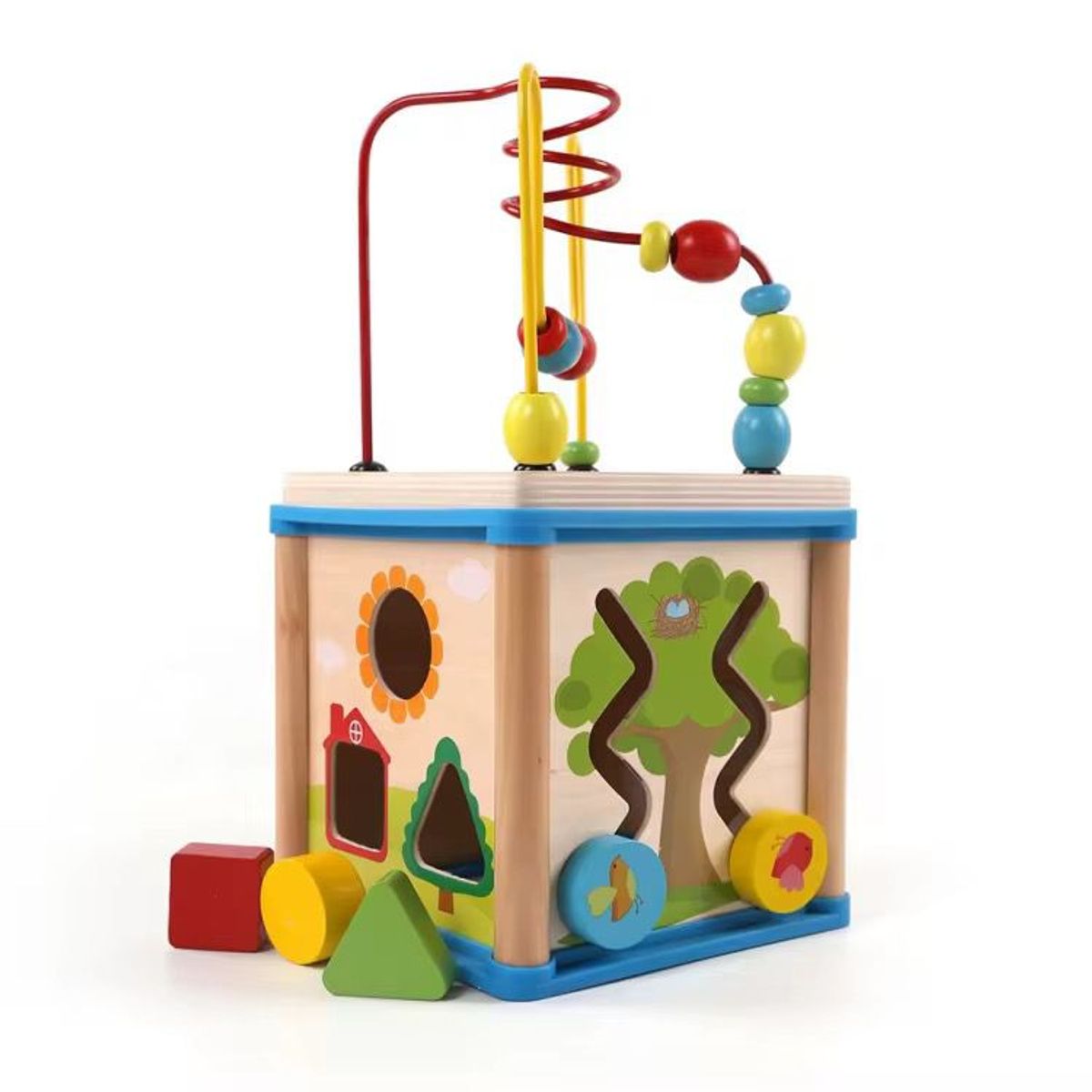 GENERICO - Juguete Cubo Montessori multifuncional 5 en 1 Niños