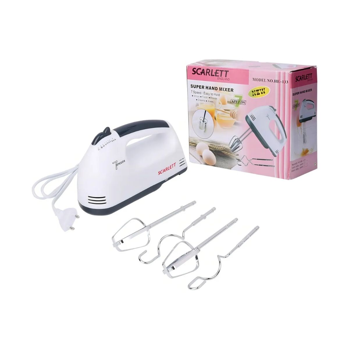 GENERICO - Batidora de mano electrica 7 velocidades