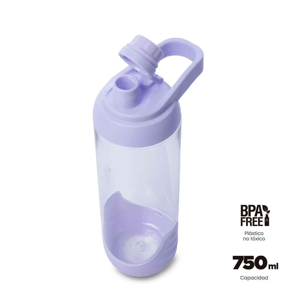 TOTTO - Termo Botella Plástica Con Manija Blu 750Ml Morado Totto
