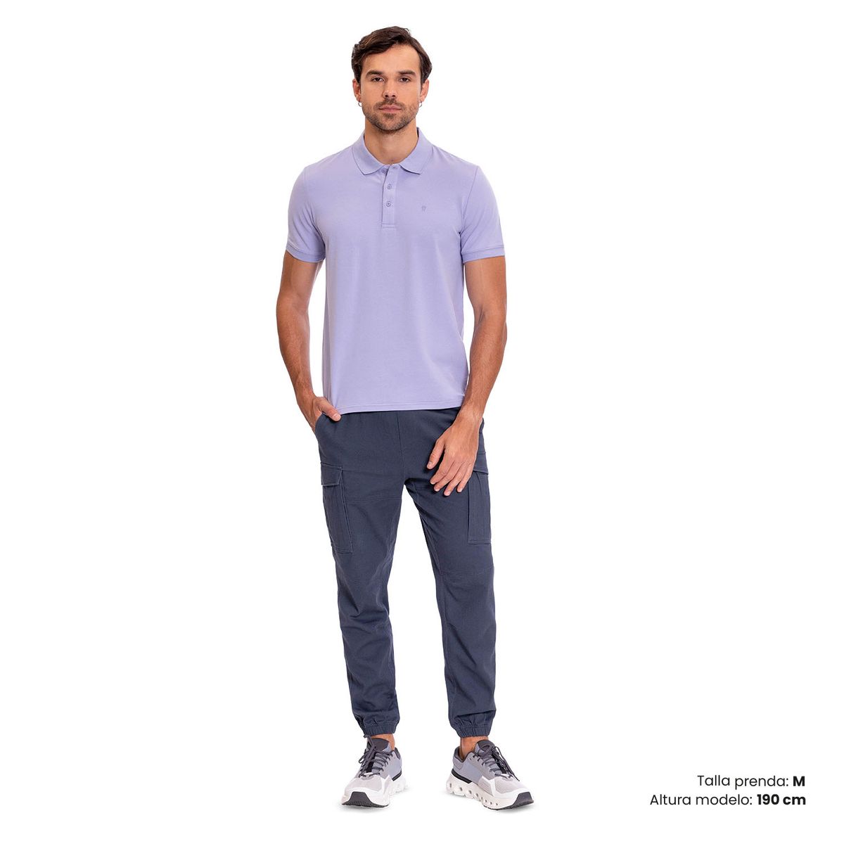 TOTTO - Camiseta Tipo Polo Youngpolo Morado Para Hombre Totto