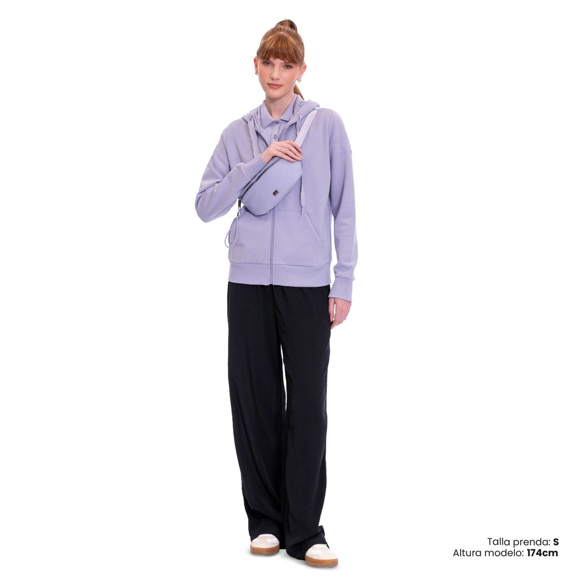 TOTTO - Buzo Abierto Con Capota Haily Morado Para Mujer Totto