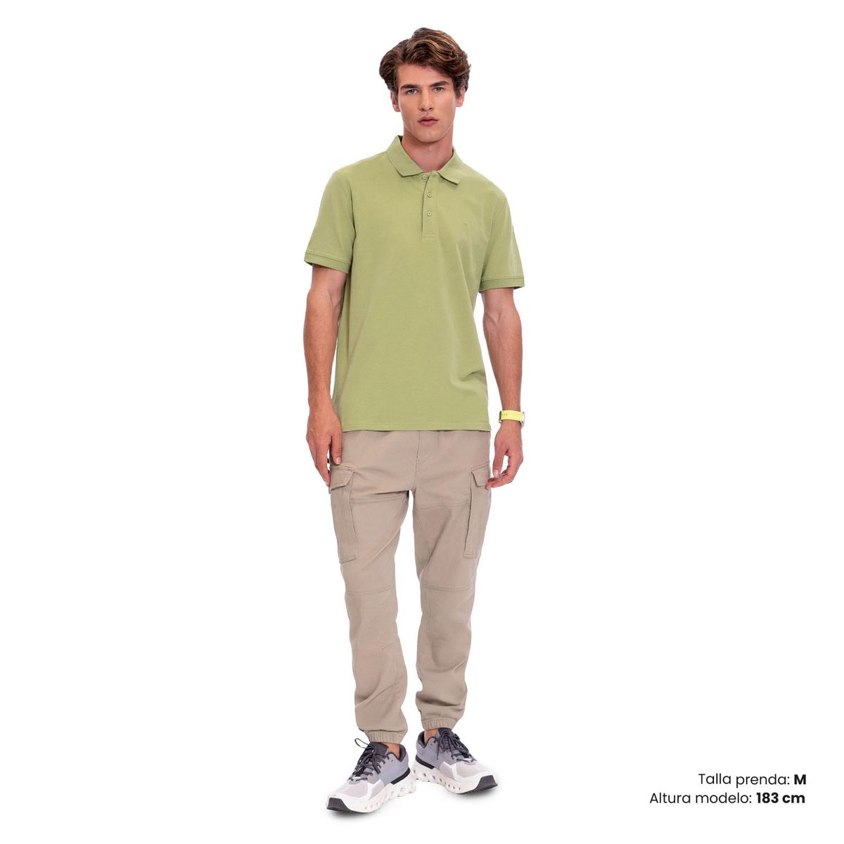 TOTTO - Camiseta Tipo Polo Youngpolo Verde Para Hombre Totto