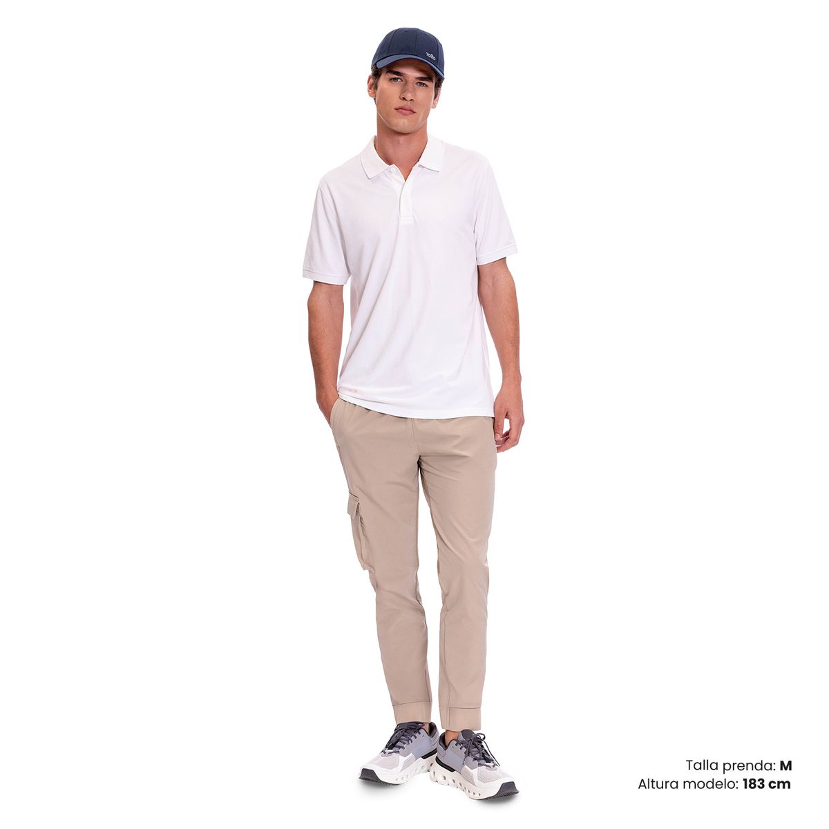 TOTTO - Camiseta Tipo Polo Spencer Blanco Para Hombre Totto