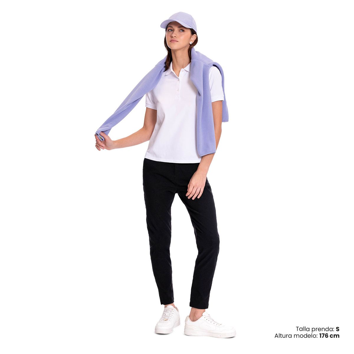 TOTTO - Camiseta Tipo Polo Chechi Blanco Para Mujer Totto