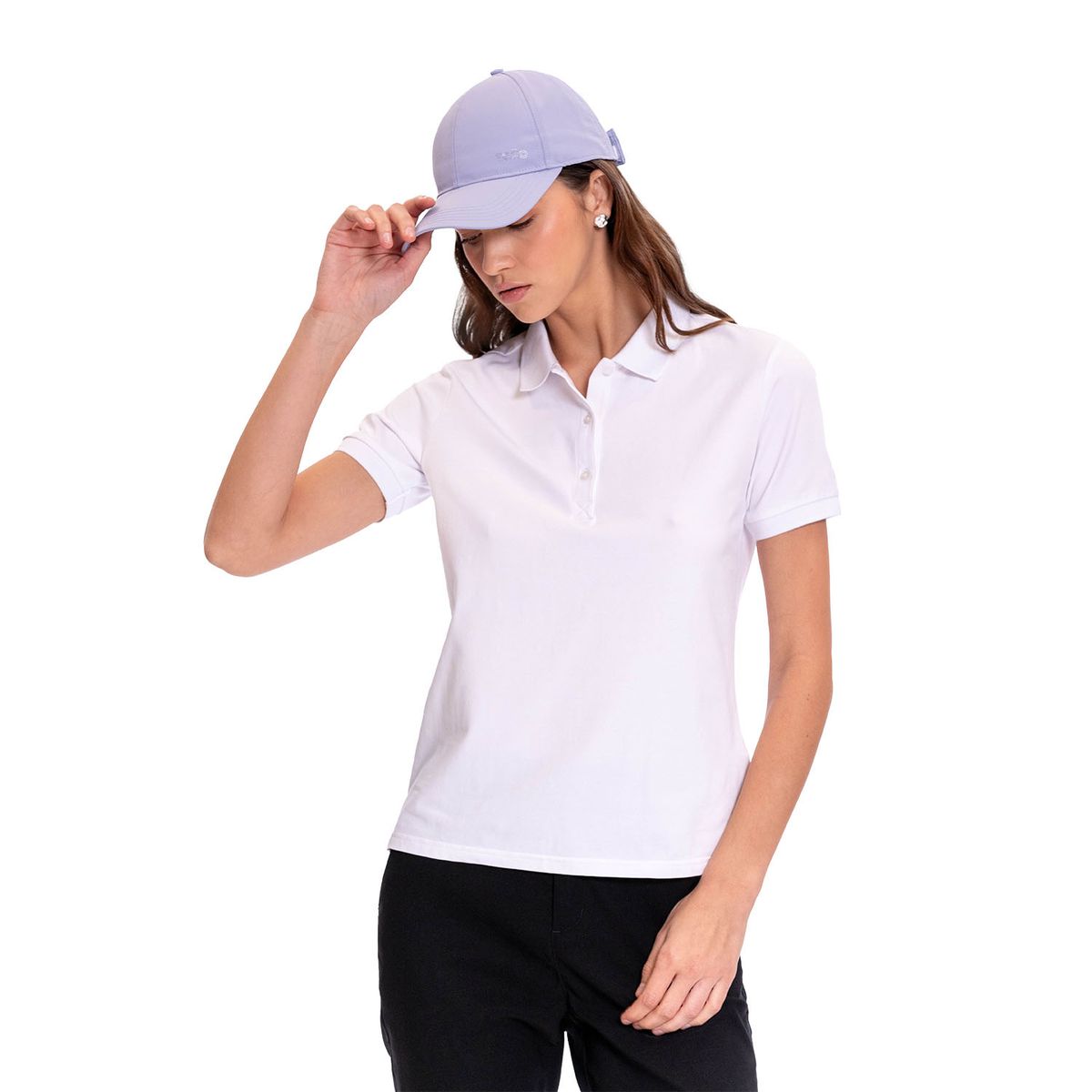TOTTO - Camiseta Tipo Polo Chechi Blanco Para Mujer Totto