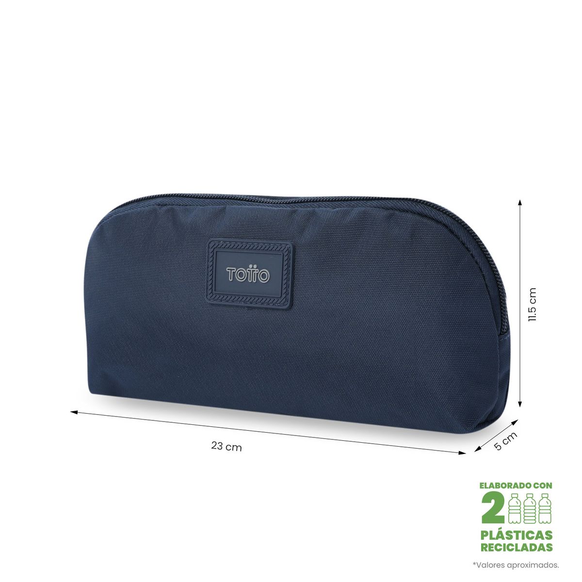 TOTTO - Multiuso Cartuchera Unico Bolsillo Rpet Trik 4 Azul Totto