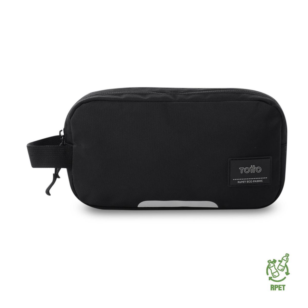 TOTTO - Multiuso Cartuchera Doble Bolsillo Rpet Marañon Negro Totto