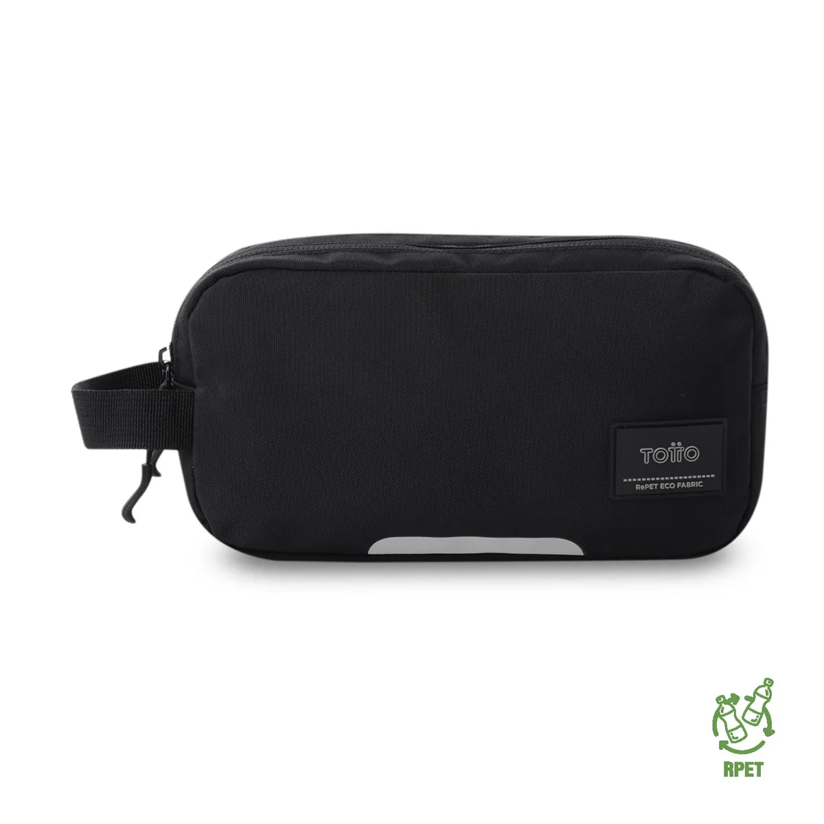 TOTTO - Multiuso Cartuchera Doble Bolsillo Rpet Marañon Negro Totto