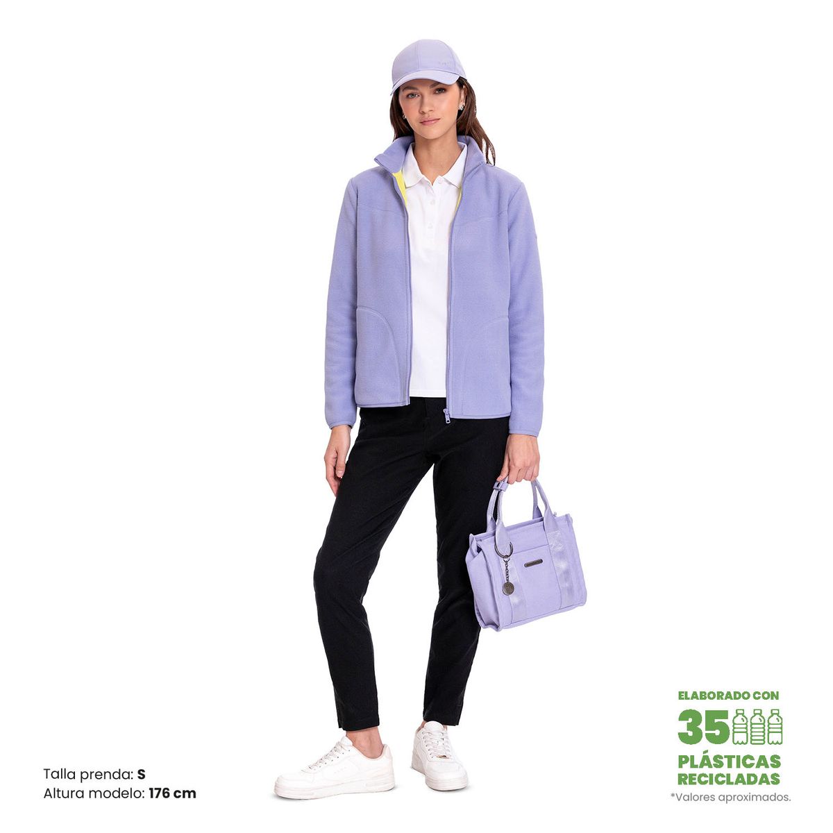 TOTTO - Buzo Polar Fleece Rpet Flizally Morado Para Mujer Totto