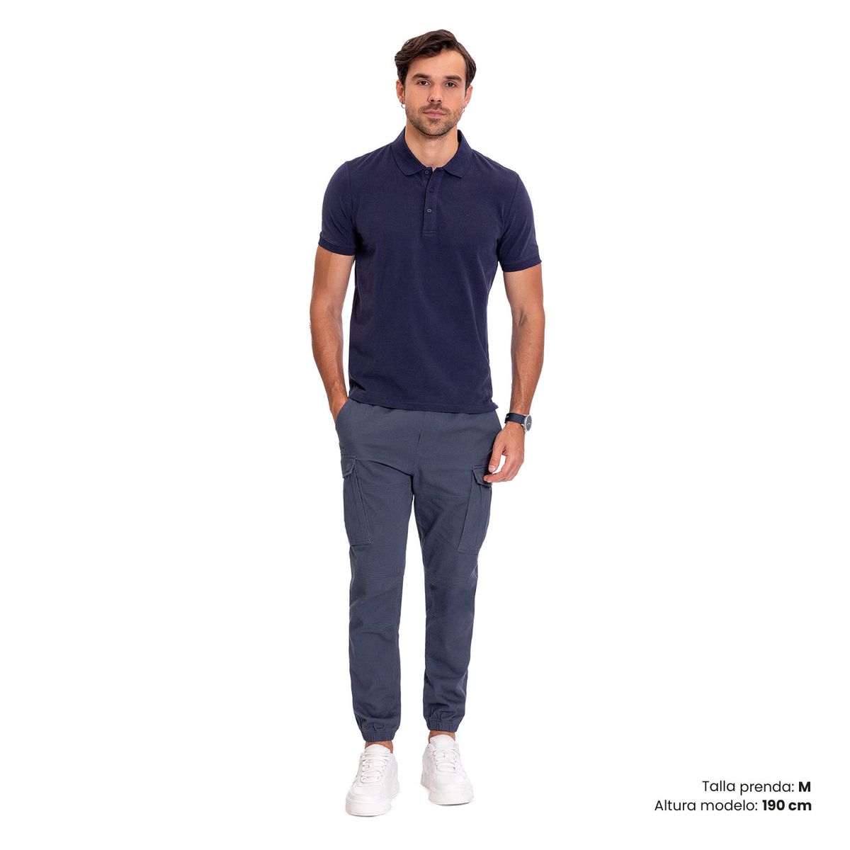 TOTTO - Camiseta Tipo Polo Youngpolo Azul Para Hombre Totto