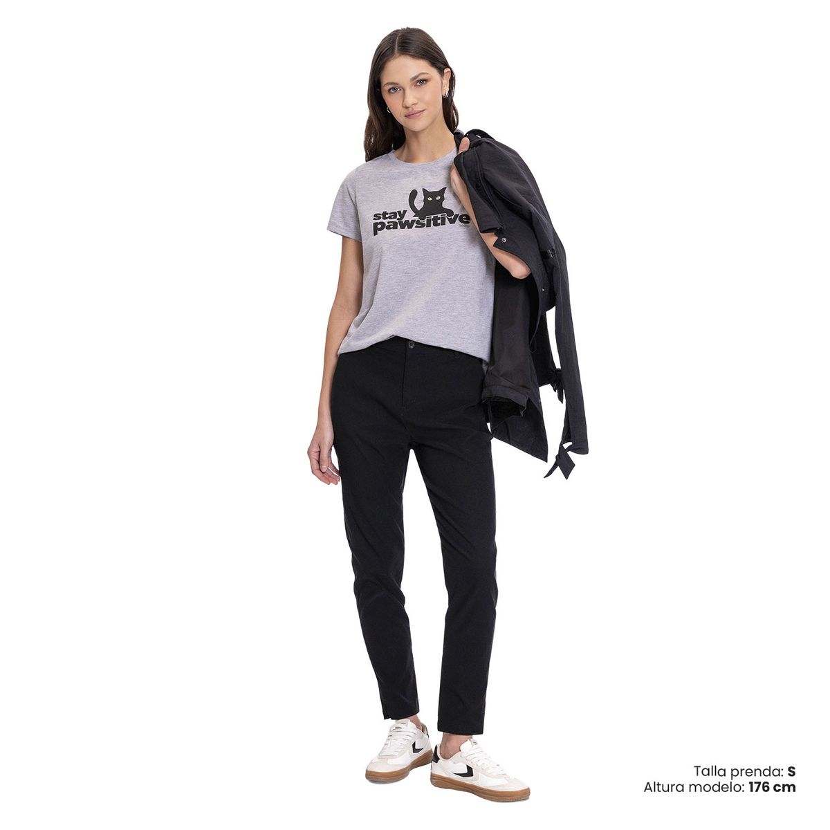 TOTTO - Camiseta Estampada Dusti Gris Para Mujer Totto